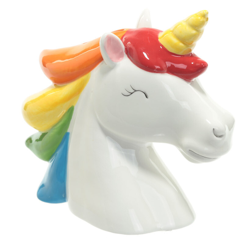 Hucha Cabeza Unicornio