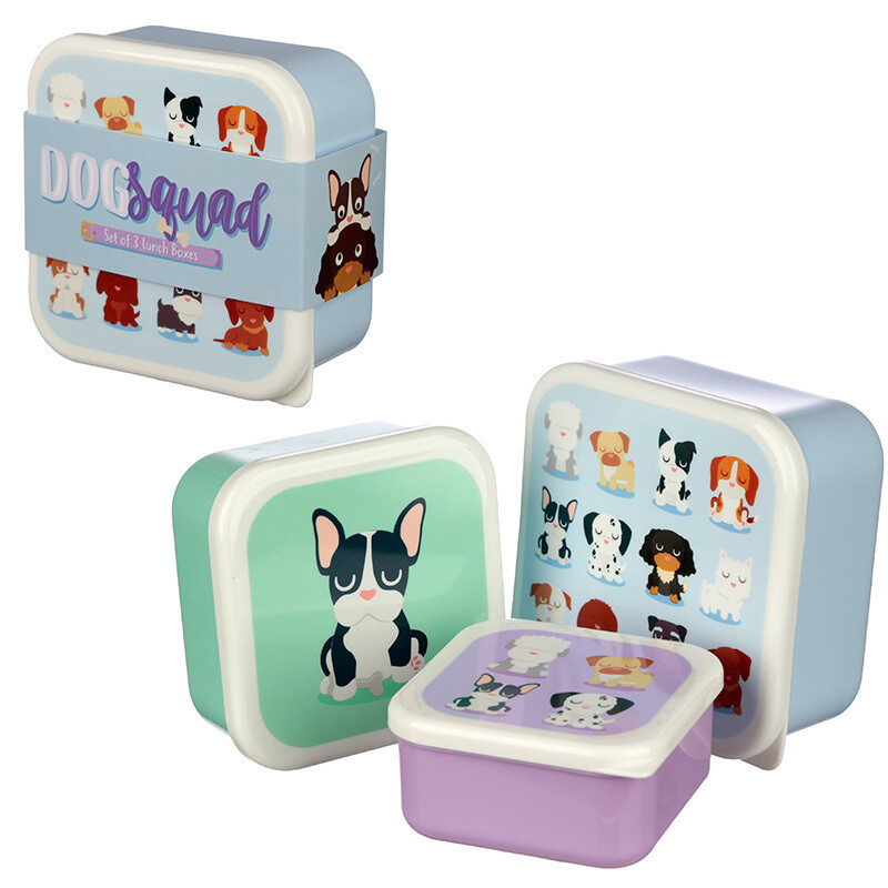 Set 3 Fiambreras Perros