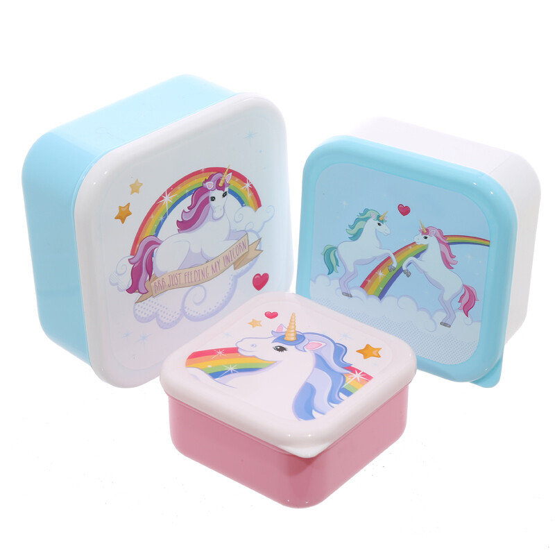 Set 3 Fiambreras Unicornio