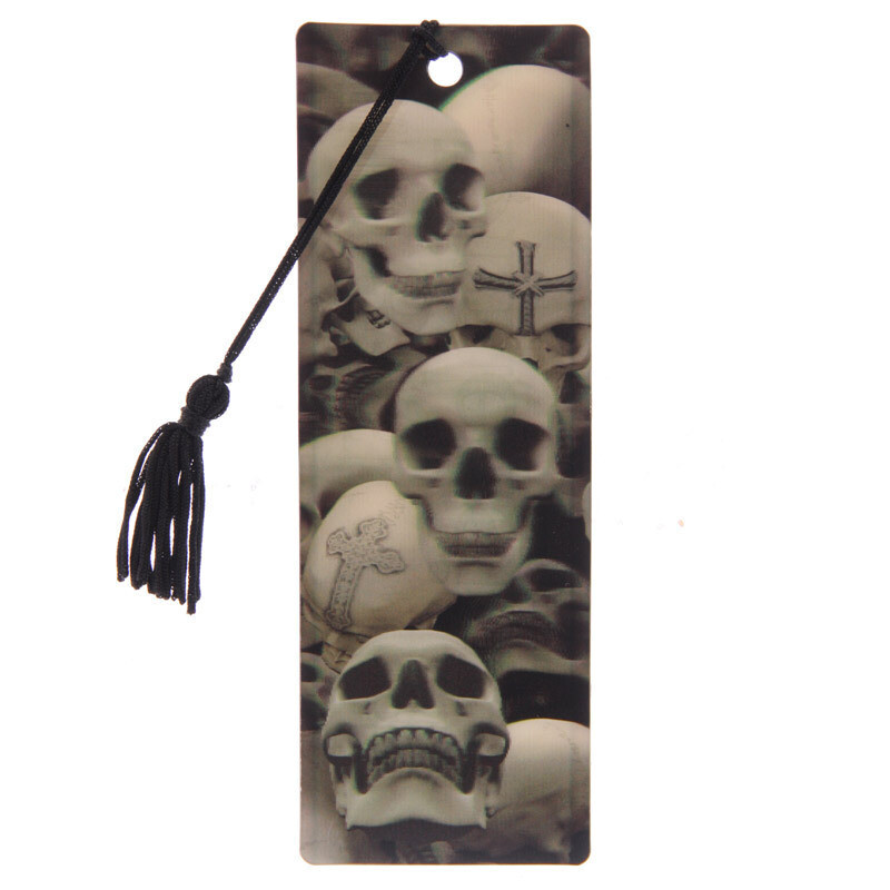 Marcapáginas 3D calaveras