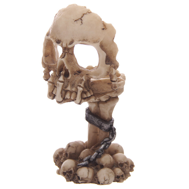 Portavelas Calavera con Cadena
