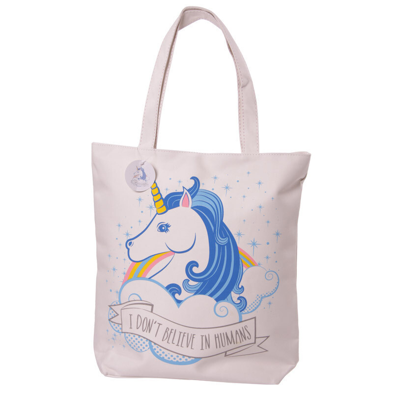 Bolso Unicornio con Cremallera 100% Algodón