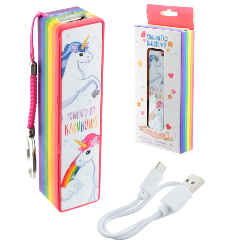 Cargador Portátil USB Unicornio