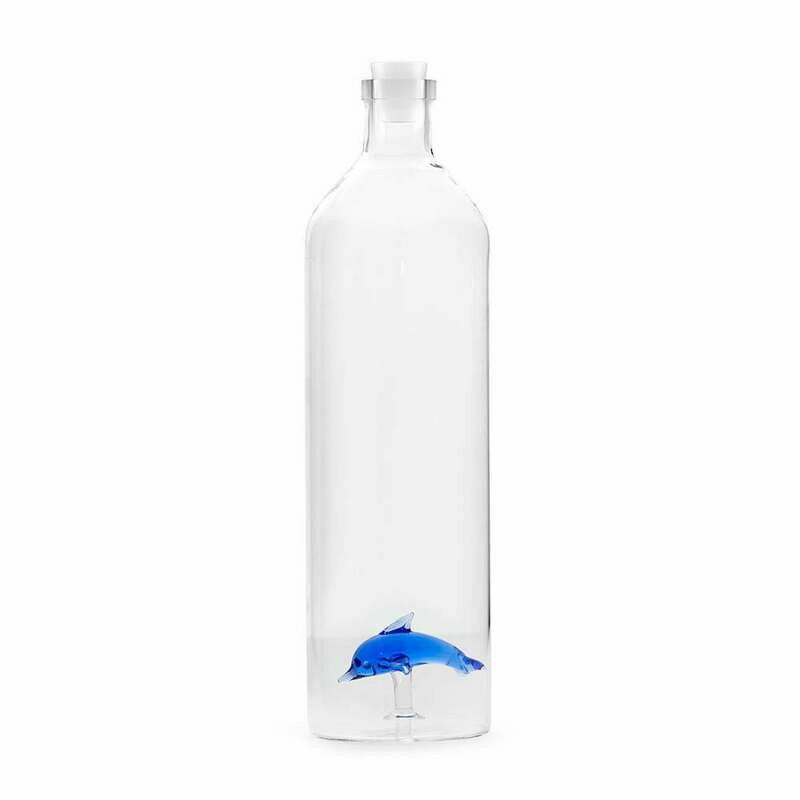 Botella Cristal Delfín 3D