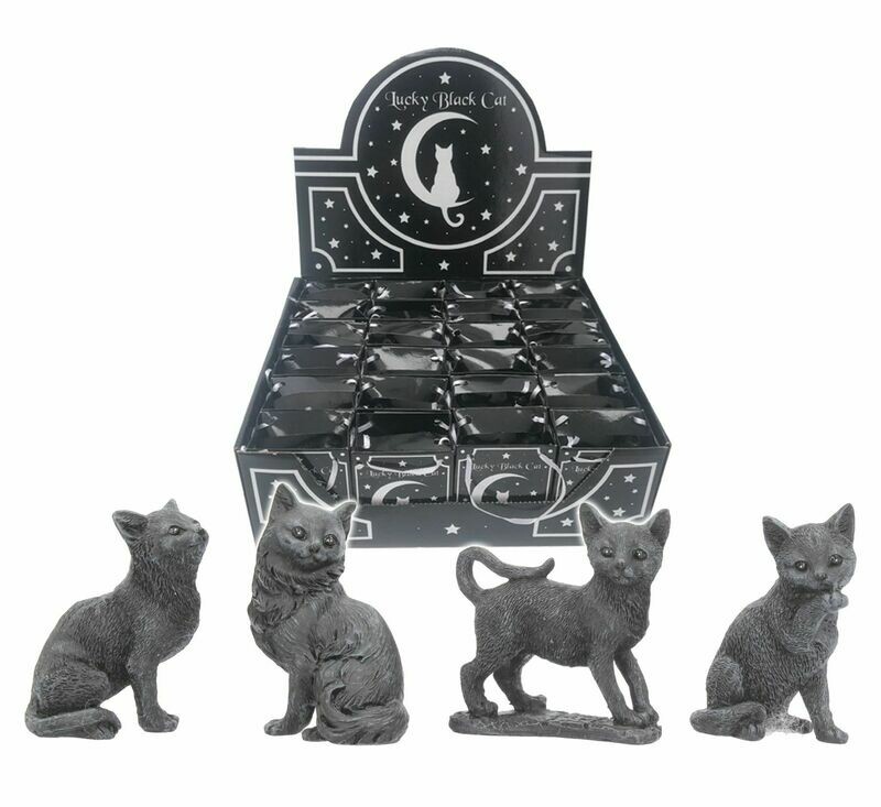 Gato Negro de la Suerte con Bolsita de Regalo