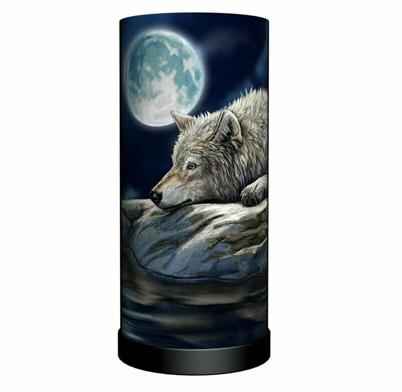 Lámapara Lobo en Luna Llena