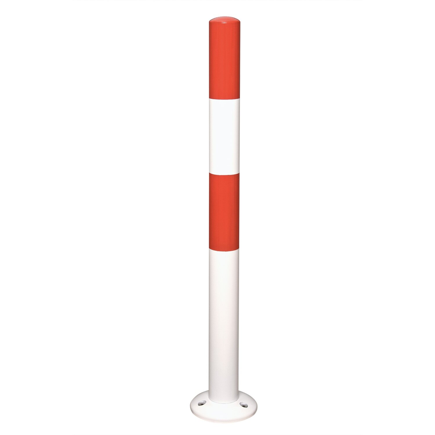 MORION afbakeningspaal, te schroeven, rood/wit.