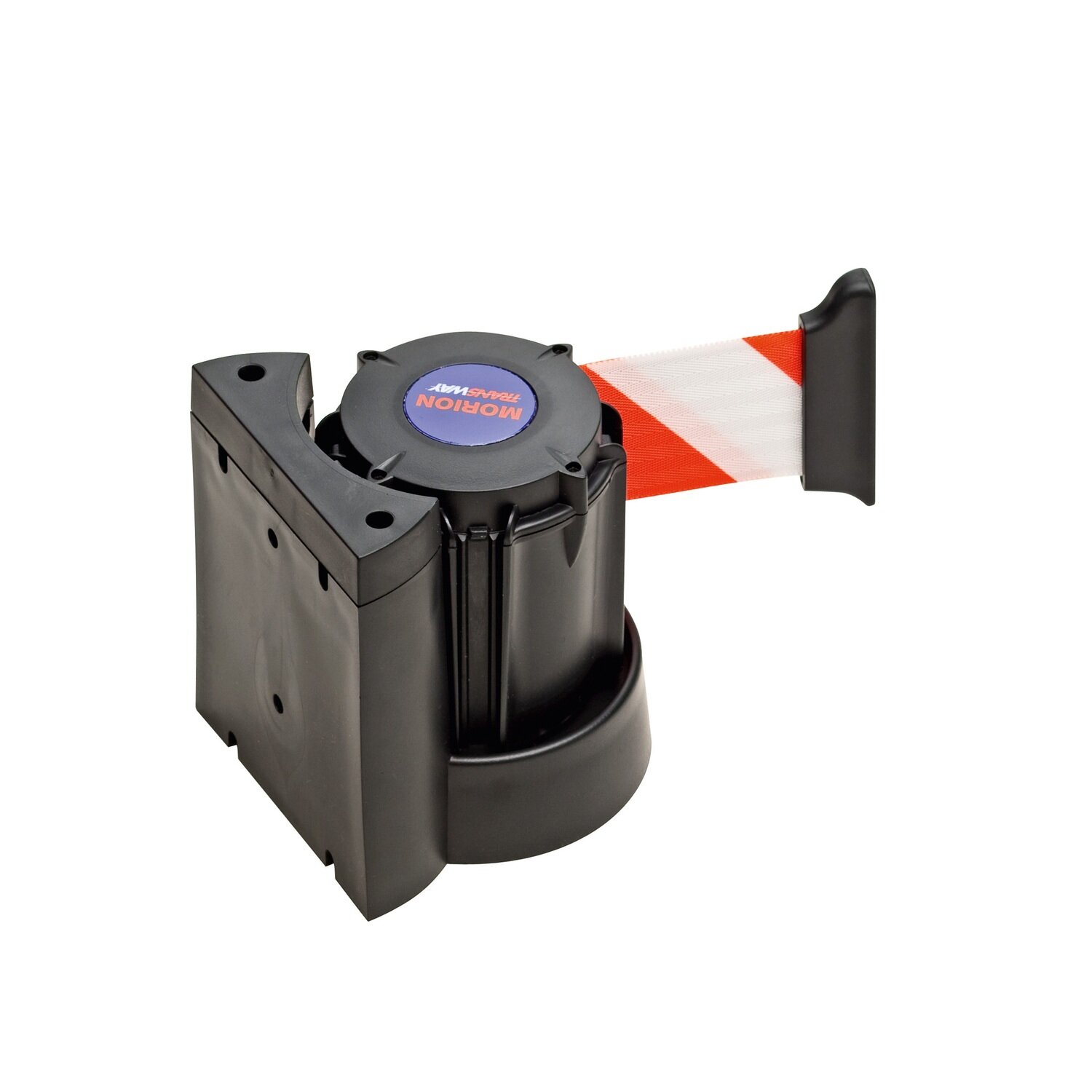 MORION wandriem 3000mm, geel/zwart/ gearceerd, wandriem te schroeven.