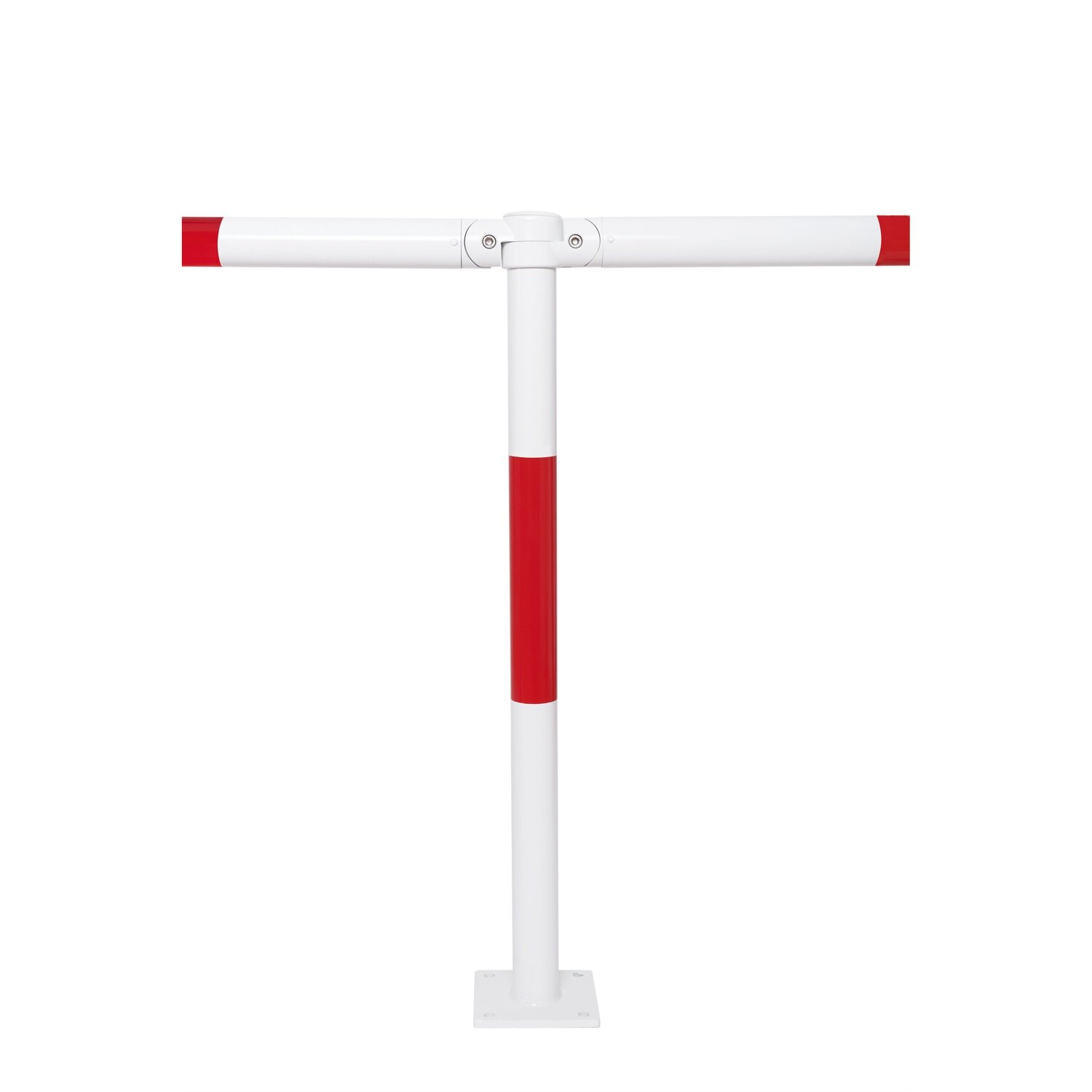 MORION Design URBAN (staanpaal) met afdekkap, te pluggen, rood/wit.