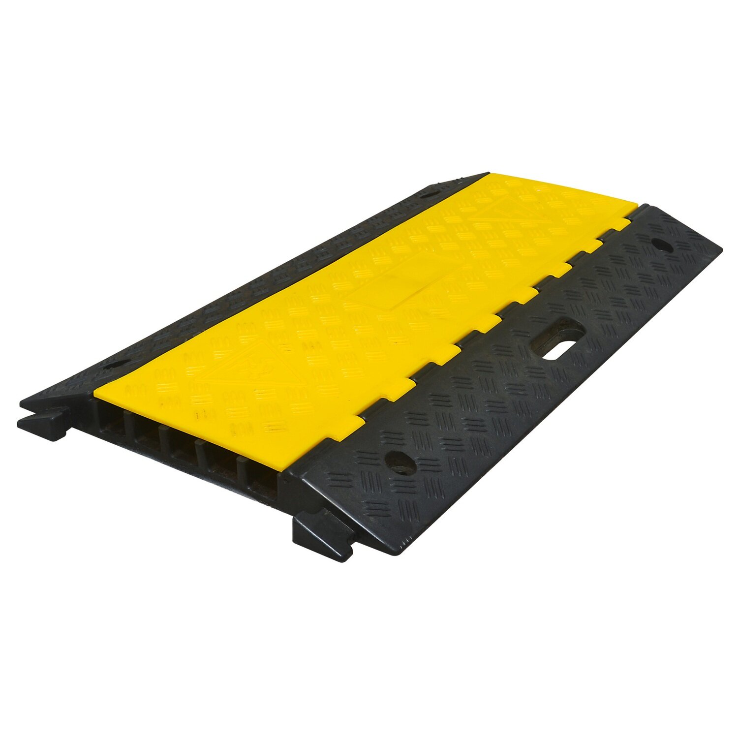 MORION kabelgoot medium met 5 kabelkanalen, zwart/geel, 500x900x50mm.