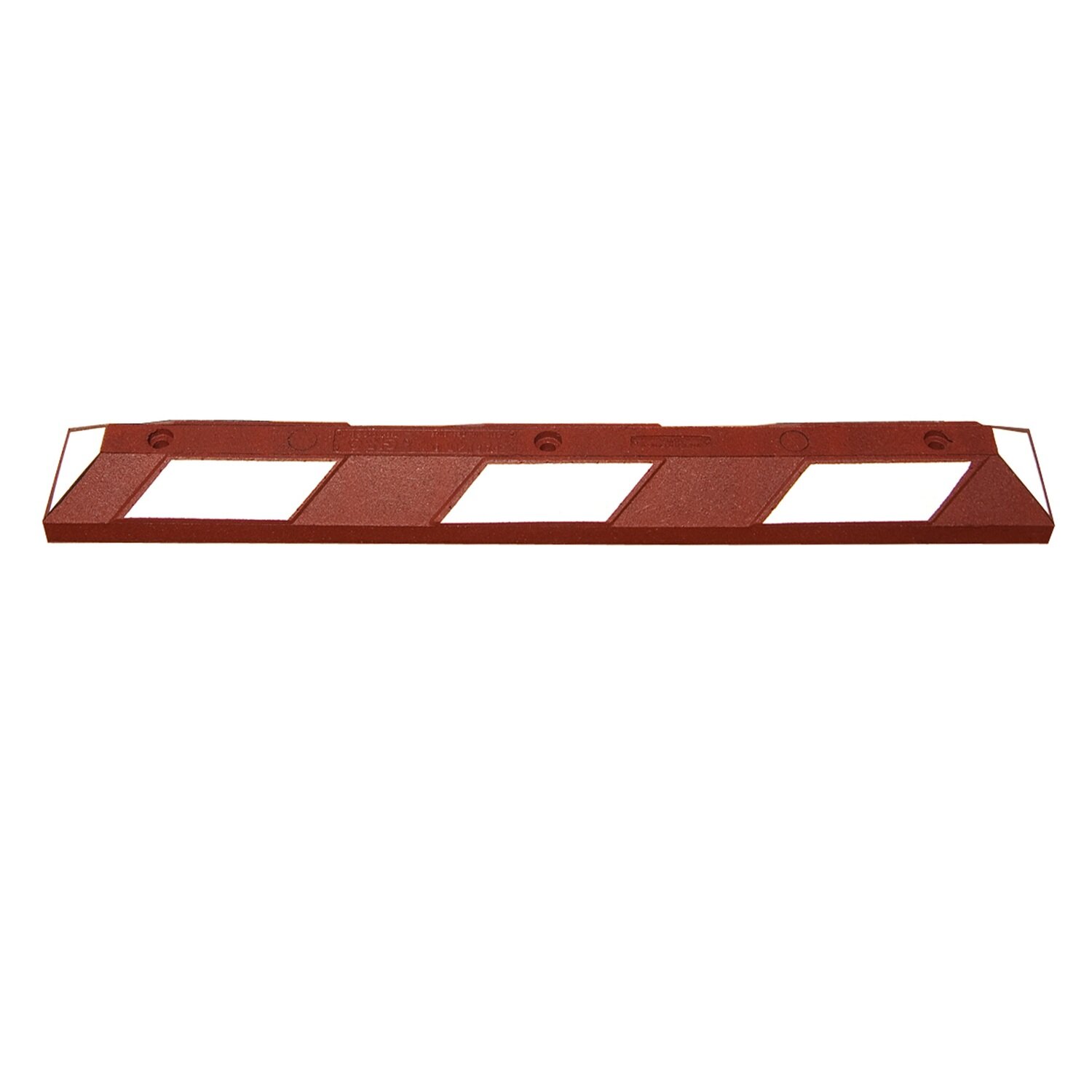Wielstop Park-it 1200x150x100mm, roodbruin/wit.