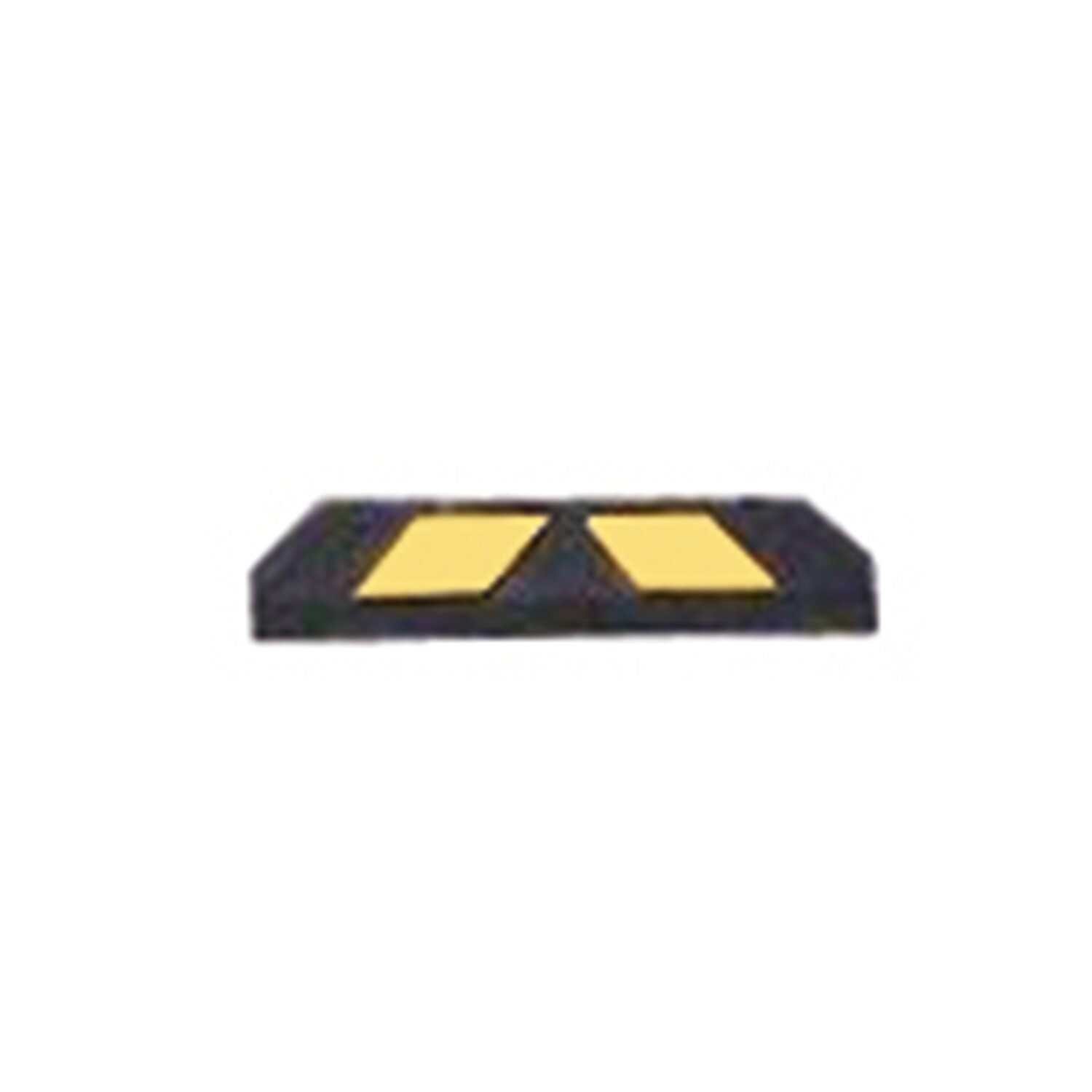 Wielstop Park-it 550x150x100mm, zwart/geel.