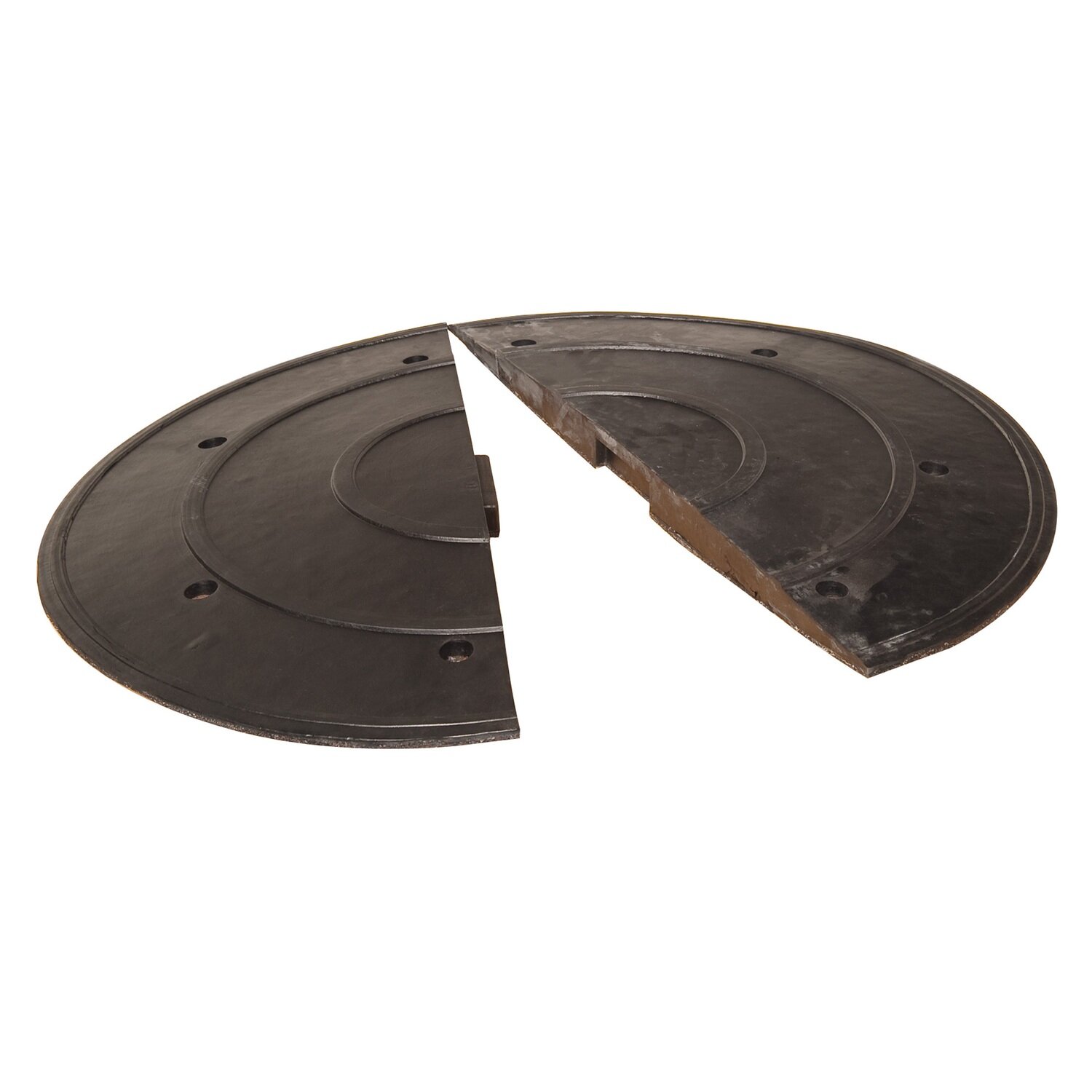 Safety Rider verkeersdrempel (afsluitelement met groef) 900x450x50mm.