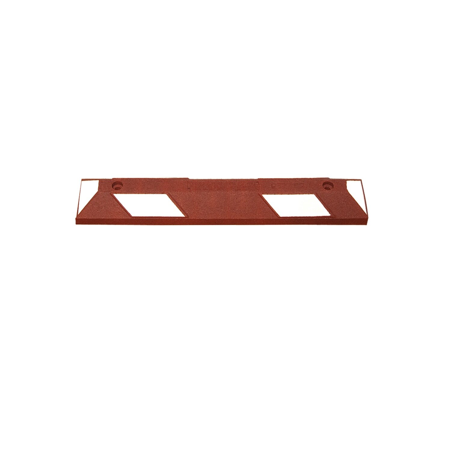 Wielstop Park-it 900x150x100mm, roodbruin/wit.