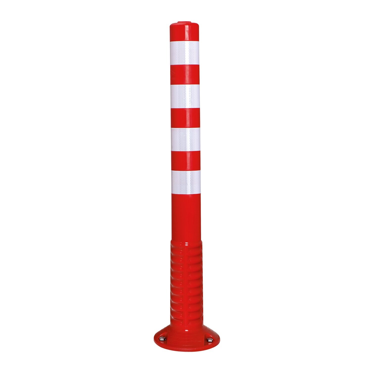 ComeBack paaltje 80mm Ø hoogte 1000mm, rood/wit, zelfoprichtend.