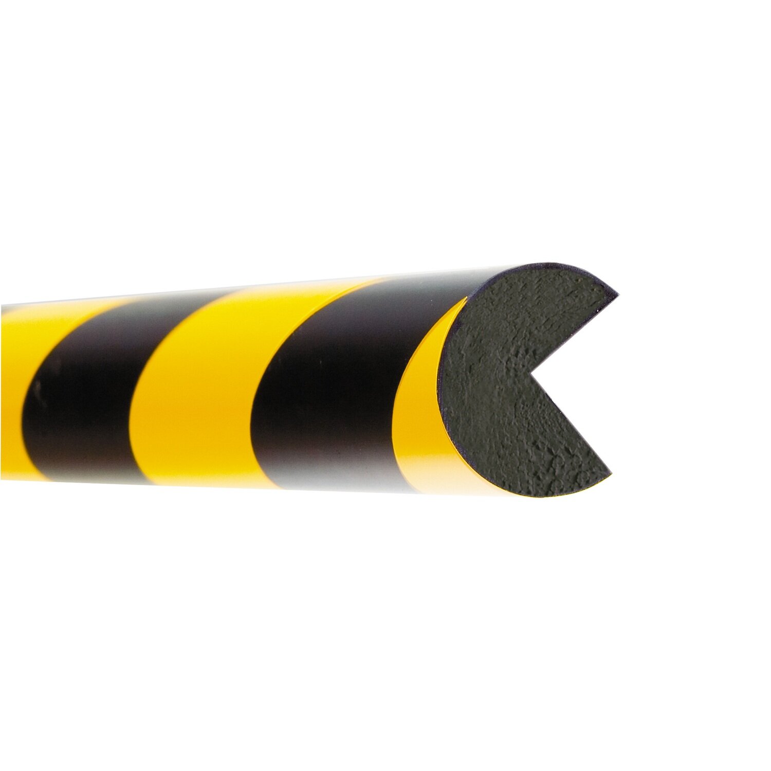 MORION stootbanden Cirkel 40x40mm, magnetisch, geel/zwart.