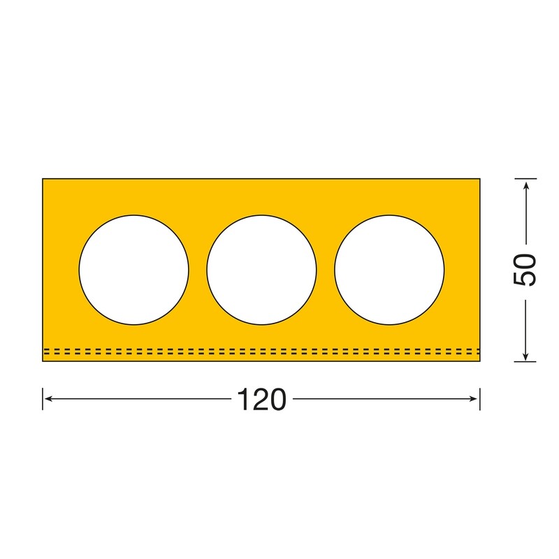 MORION bumper 35x90mm 50x120mm, lengte 1000mm.