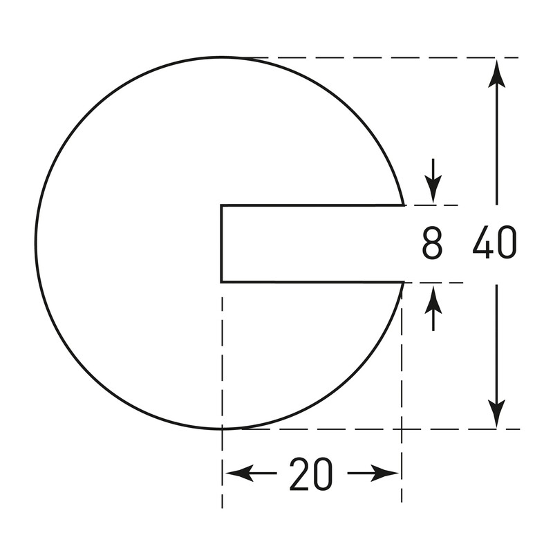 MORION profielbescherming 40x40x8mm, L 1000mm wit, op te steken.