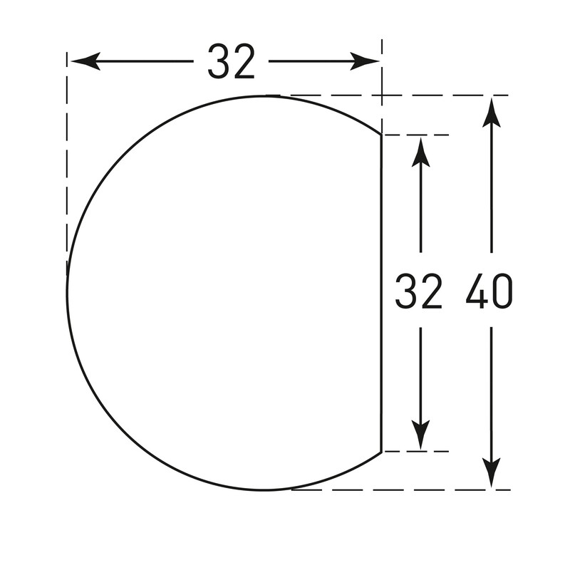 MORION oppervlaktebescherming (cirkel) 40x32mm, wit.