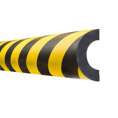 MORION stootbanden Bochtstuk 40mm, magnetisch, geel/zwart.