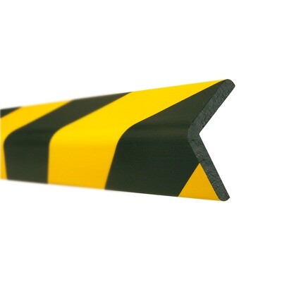 MORION stootbanden Hoek 60x60mm, magnetisch, geel/zwart.