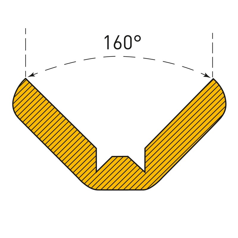 MORION stootbanden randbescherming (hoek) 26x14mm, rol 5m.