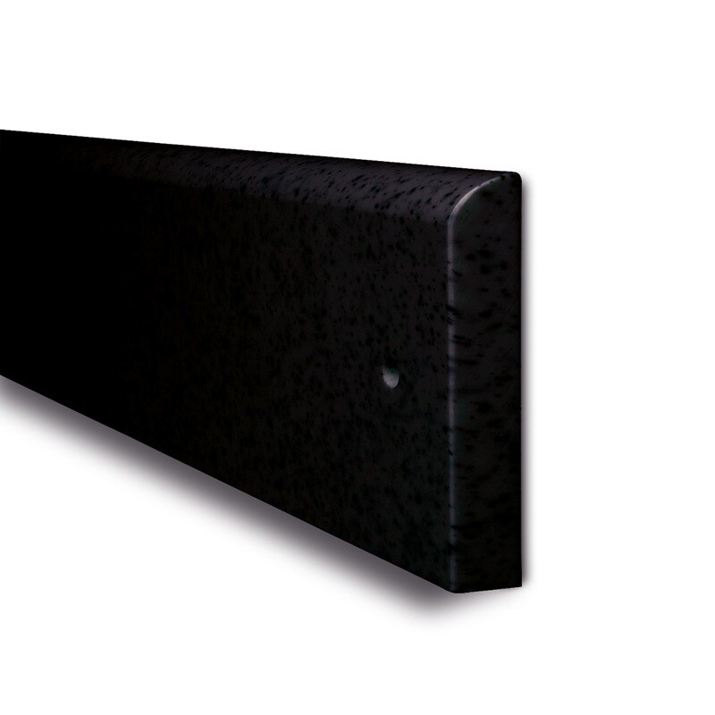 MORION muurbescherming zwart, 2060x150x20mm.