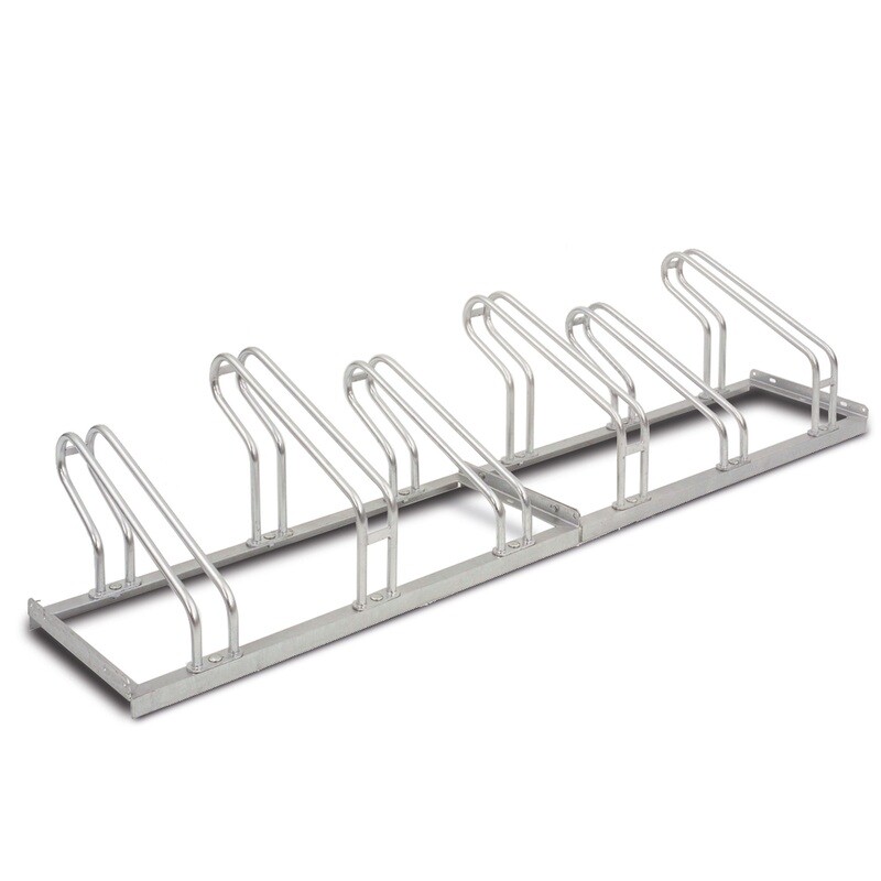 MORION fietsenstaander, rechte beugel, 6 plaatsen.