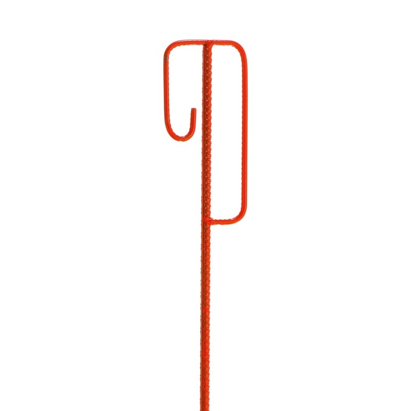 MORION afbakeningshouder, rood gelakt, afmeting H x Ø (mm) 1250x12.