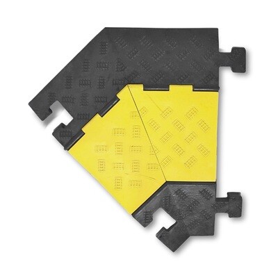 MORION kabelgoot groot (hoekelement links) 600x500/200x75mm, zwart.
