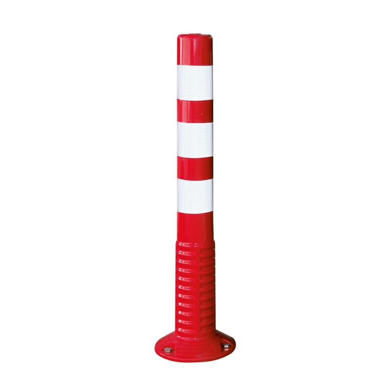 ComeBack paaltje 80mm Ø hoogte 760mm, rood/wit, zelf oprichtend.