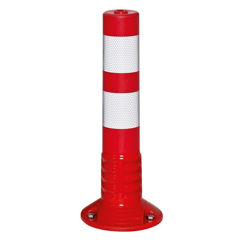 ComeBack paaltje 80mm Ø hoogte 460mm, rood/wit, zelfoprichtend.