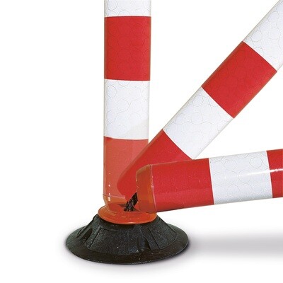 Flexi Baken 100mm Ø hoogte 760mm, zelf oprichtend, rood/wit.