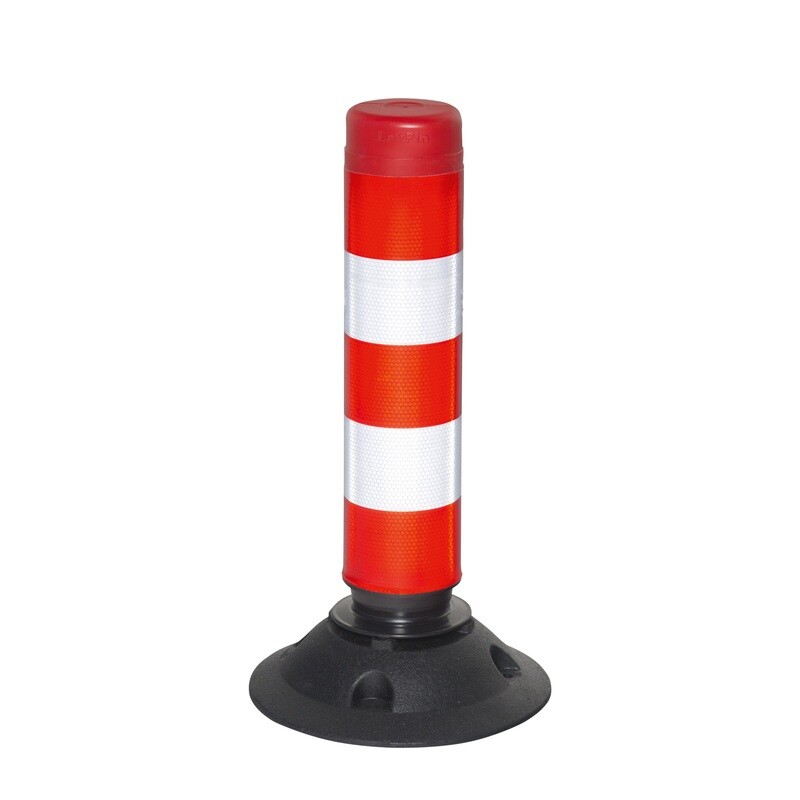 FIX Baken 100mm Ø hoogte 460mm, rood/wit, model 46-TL.