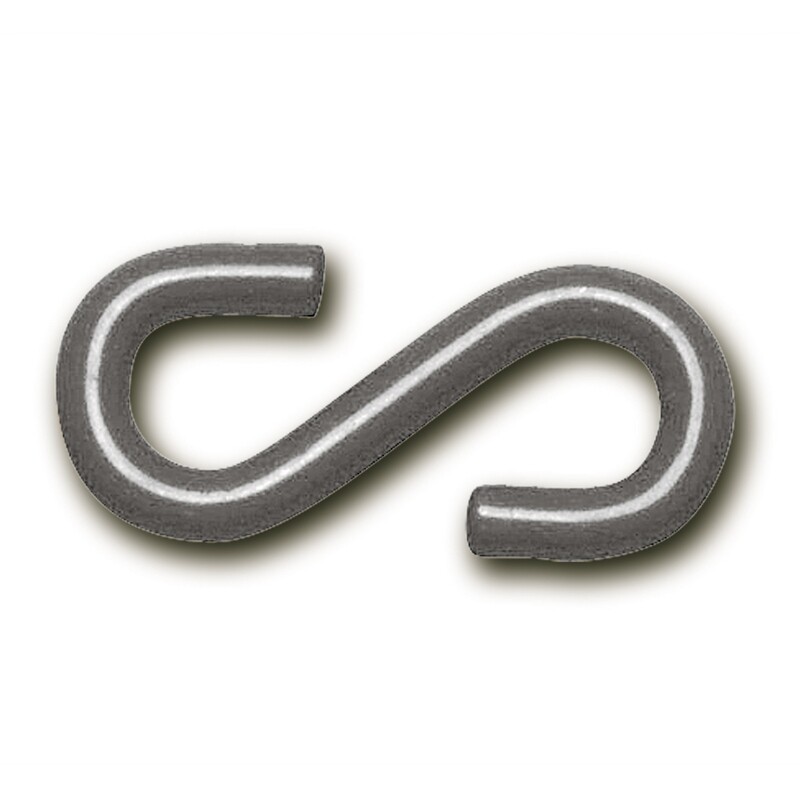 Aanhanghaken nylon staal /verzinkt zinkleur (set).
