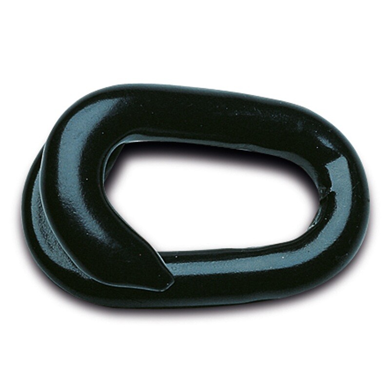Verbindingselement nylon, staal/verzinkt/gecoat zwart (set).