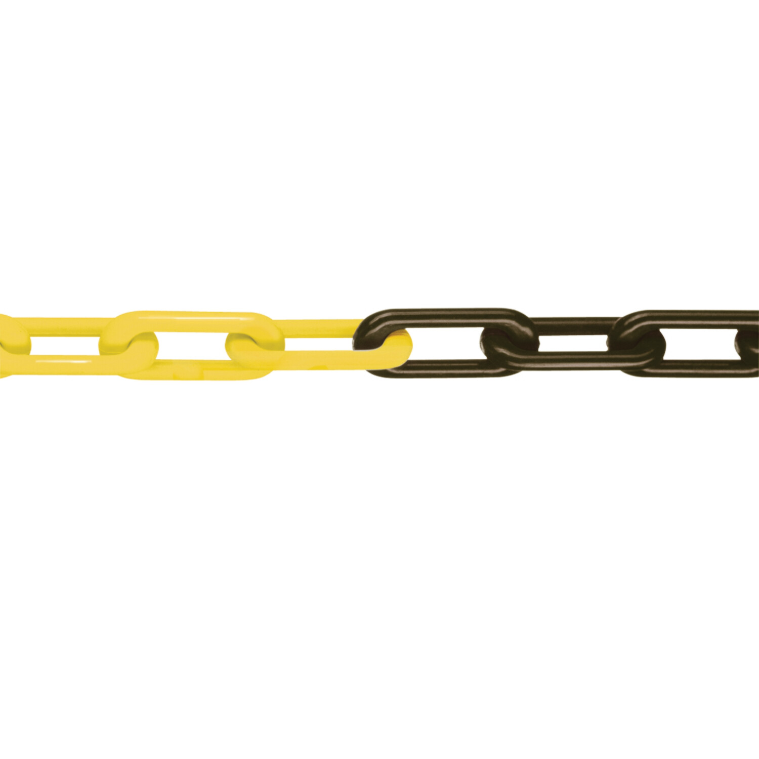 MNK Klasse 8 afzetkettingen nylon 1 bundel 25m, geel/zwart.