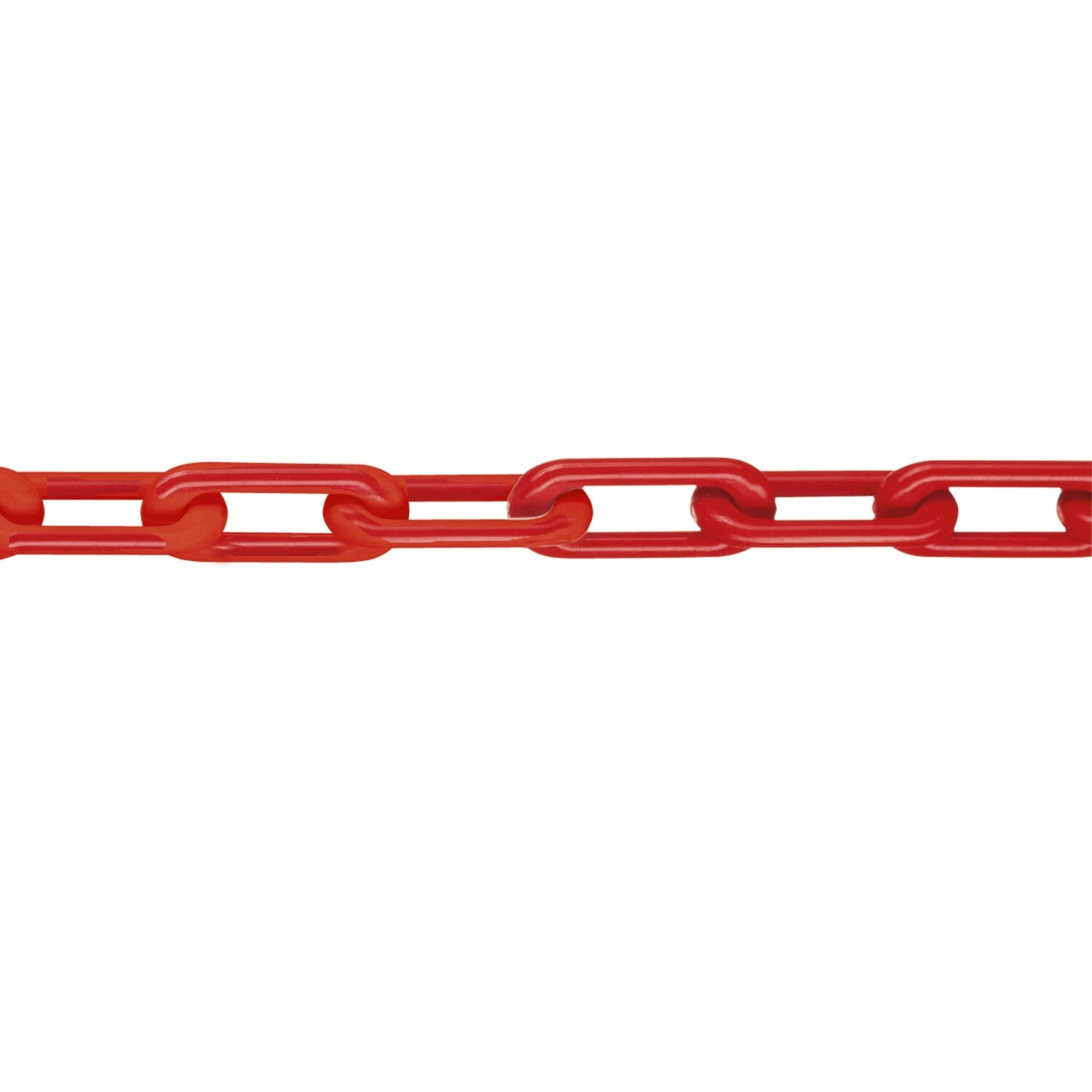 MNK Klasse 8 afzetkettingen nylon 1 bundel 25m, rood.