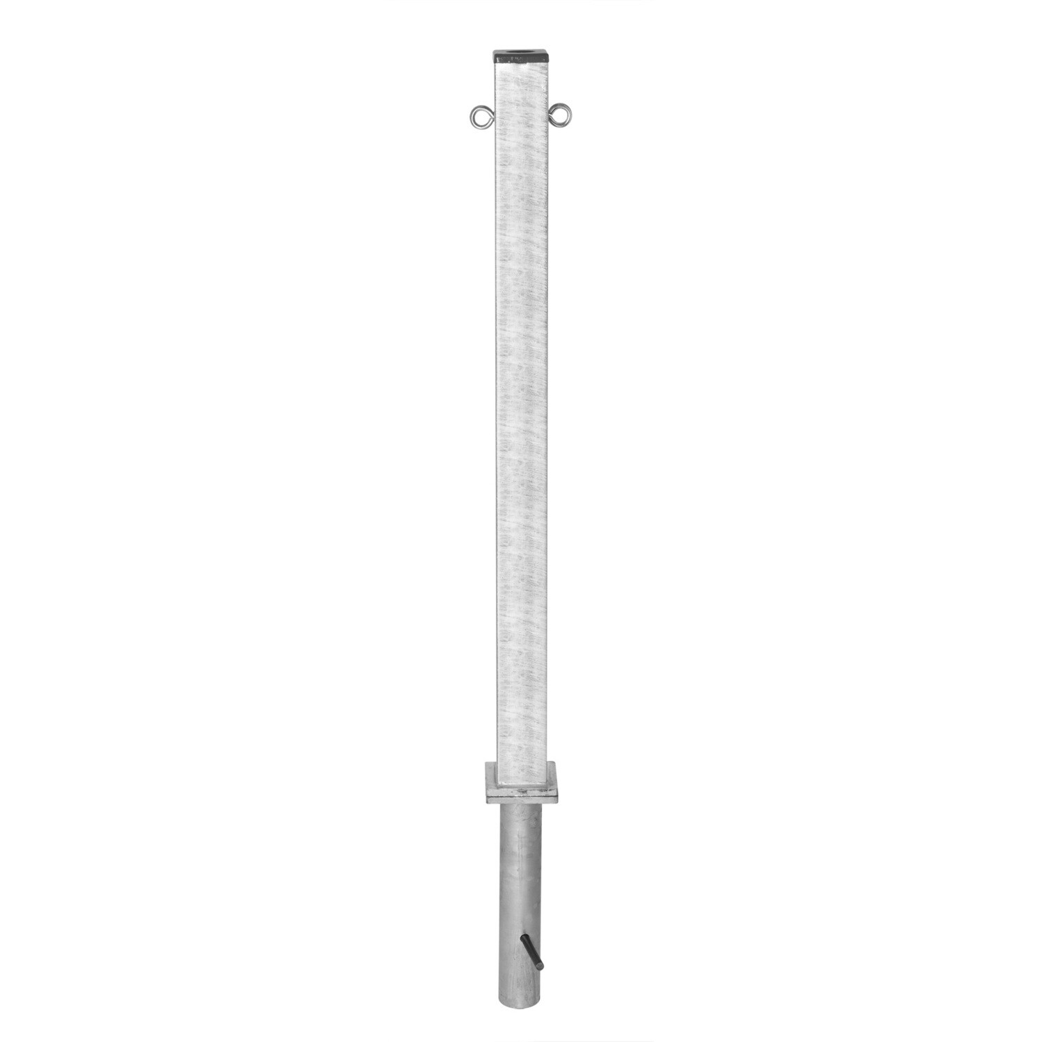 PARAT B-afzetpaal 76mm Ø, 1000mm, beton, therm. verz., 2 ogen