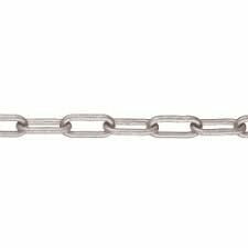 SM-Staal 6 schakelketting 6mm 1 bundel 30m, zinkkleur.
