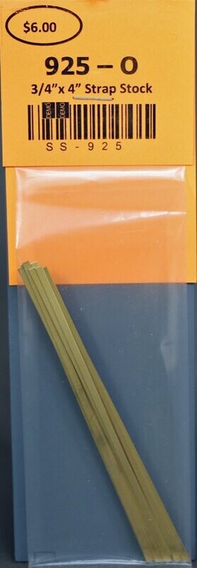 925 - O Scaled 3/4" x 4" Strap Stock