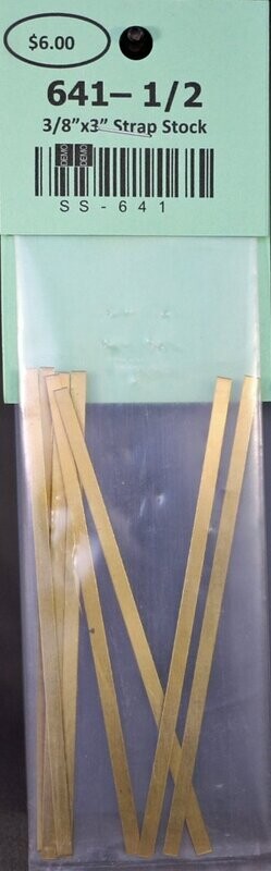 641 - 1/2 Scaled 3/8" x 3" Strap Stock