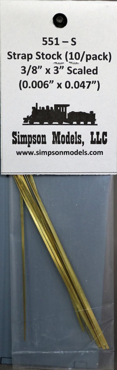 551 - S Scaled 3/8" x 3" Strap Stock