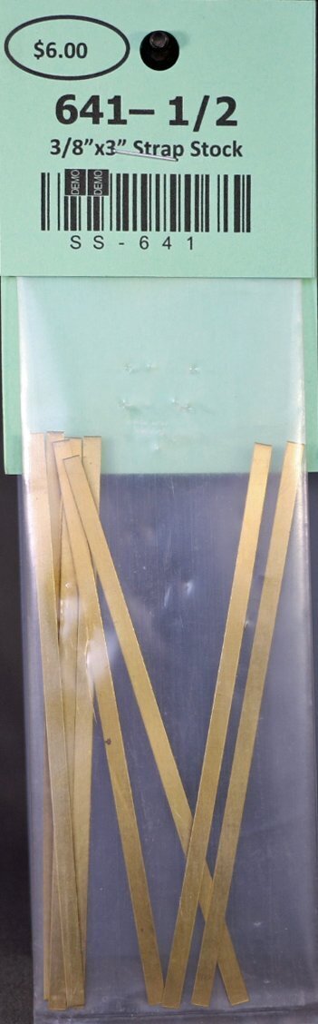 641 - 1/2 Scaled 3/8" x 3" Strap Stock