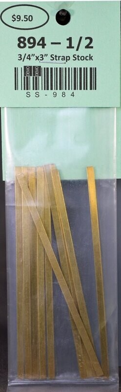 894 - 1/2 Scaled 3/4" x 3" Strap Stock