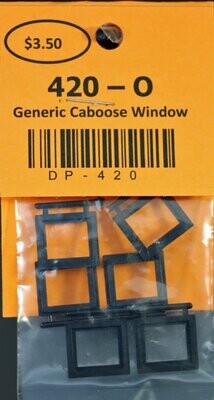 420 - O Generic Caboose Window, 27