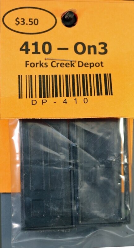 410 - On3 Forks Creek Depot, Door & Frame, 36" X 84"