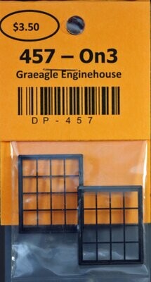 457 - On3 Graeagle Engine house Fixed Window 42