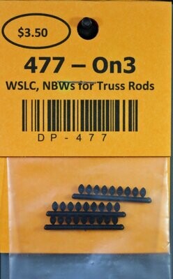 477 - WSLC, Elliptical Truss Rod End NBWs, Carter Style