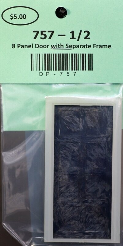 757 - 8 Panel Door With Separate Frame